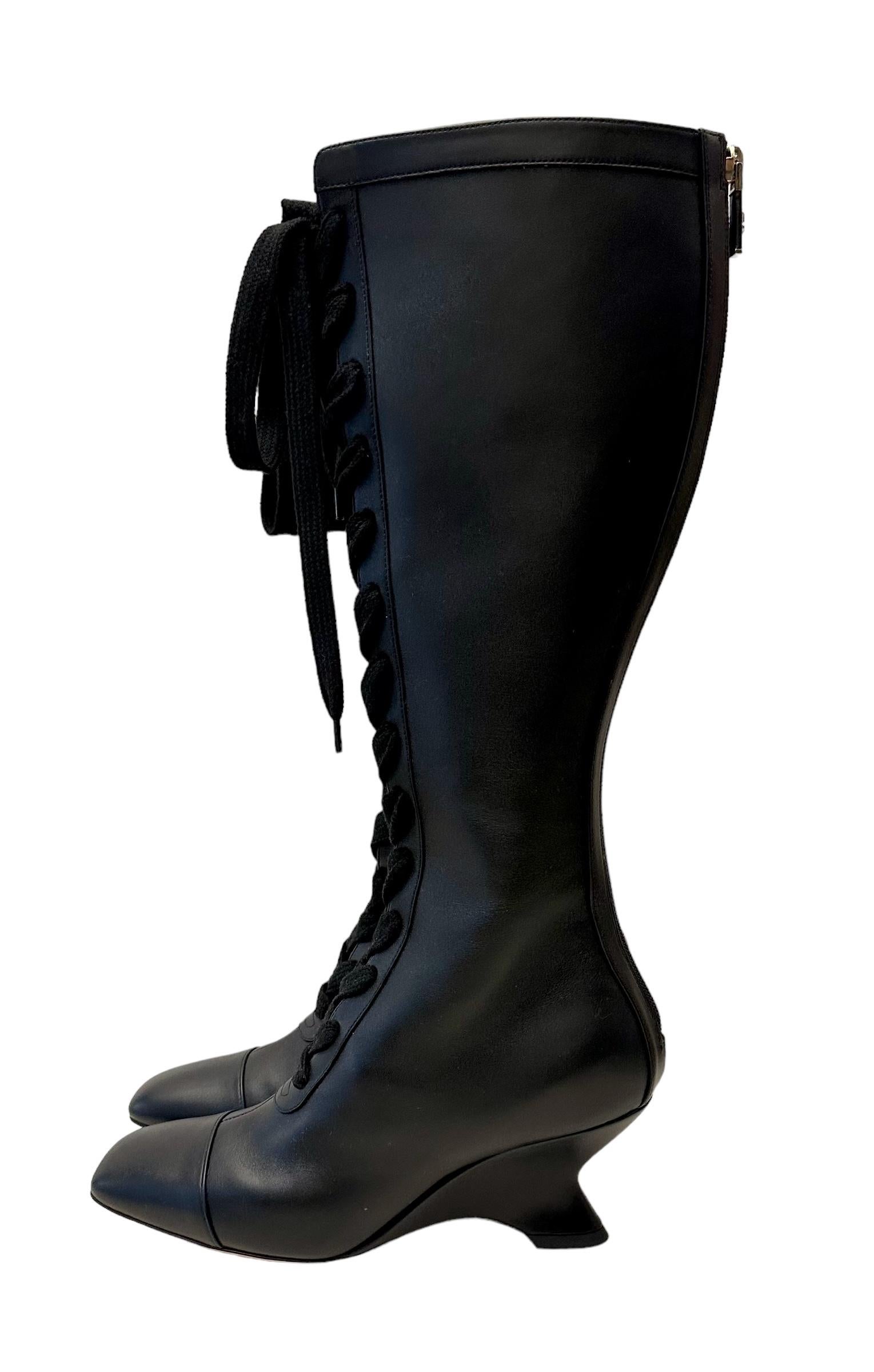 De las mujeres Botas Christian Dior New Cruise 2024 Naughtily-D Wedge Negras