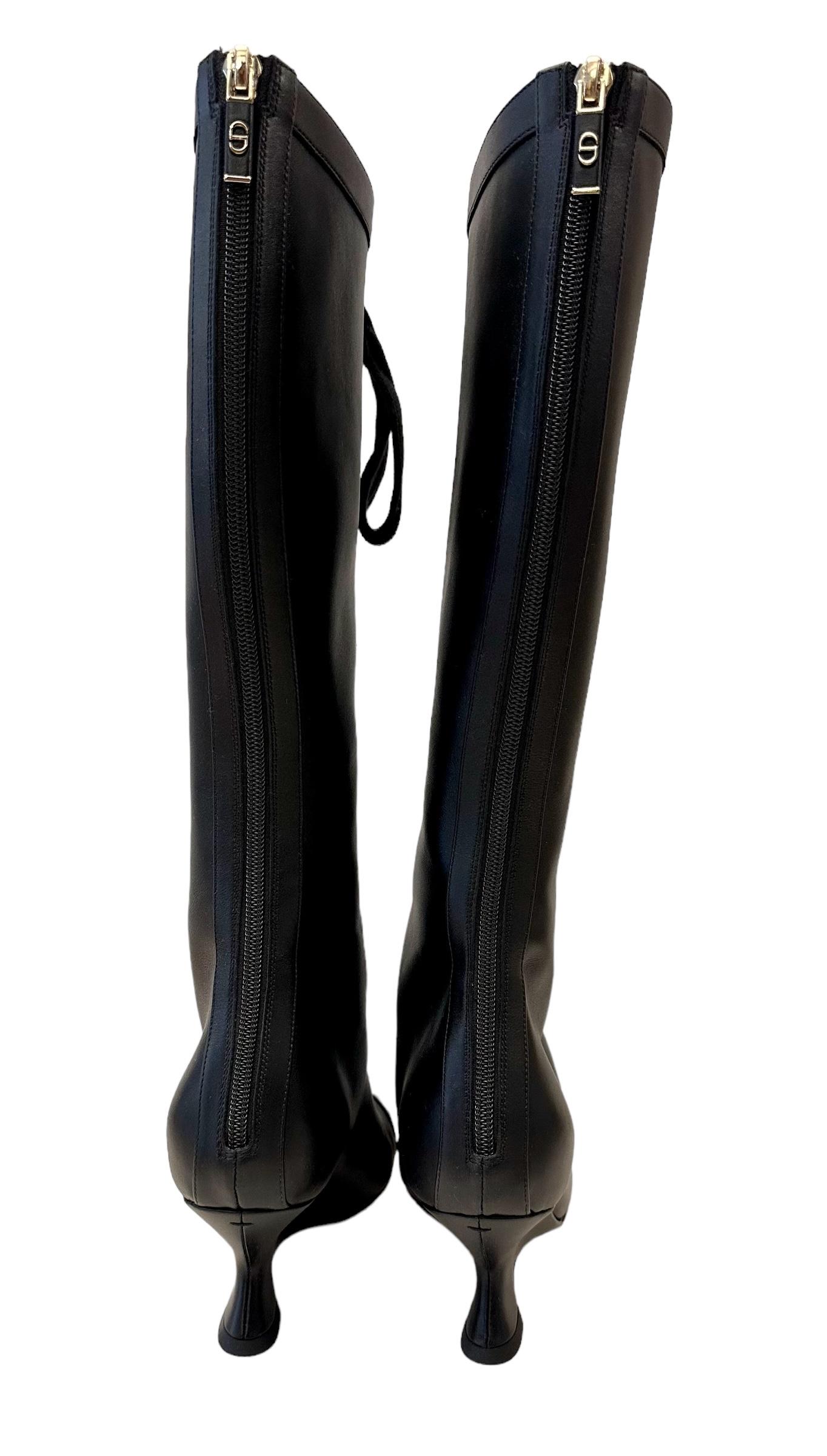 Christian Dior New Cruise 2024 Naughtily-D Wedge Black Boots For Sale 5