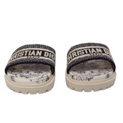 Christian Dior NEW D-Way Rubber Slipper - EU 38