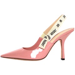 Christian Dior NEW Dusty Pink Patent J'ADIOR Slingback Pumps sz 39.5 rt. $890