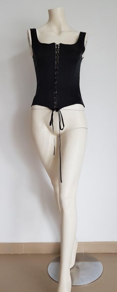 Christian DIOR "New" Haute Couture Double Silk Bustier Top Corset - Unworn