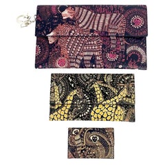 Christian Dior NEW Jungle Print Pouch Set