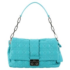 Christian Dior New Lock Flap Bag Cannage Quilt Lambskin Medium