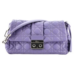 Christian Dior New Lock Flap Bag Cannage Quilt Lambskin Small