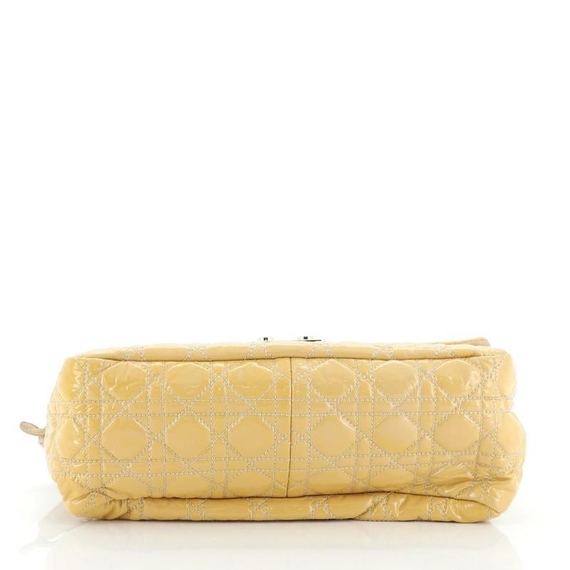 Christian Dior New Lock Flap Bag Cannage Quilt Patent Medium In Good Condition In NY, NY