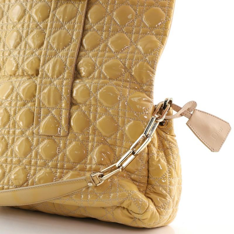Christian Dior New Lock Flap Bag Cannage Quilt Patent Medium 1