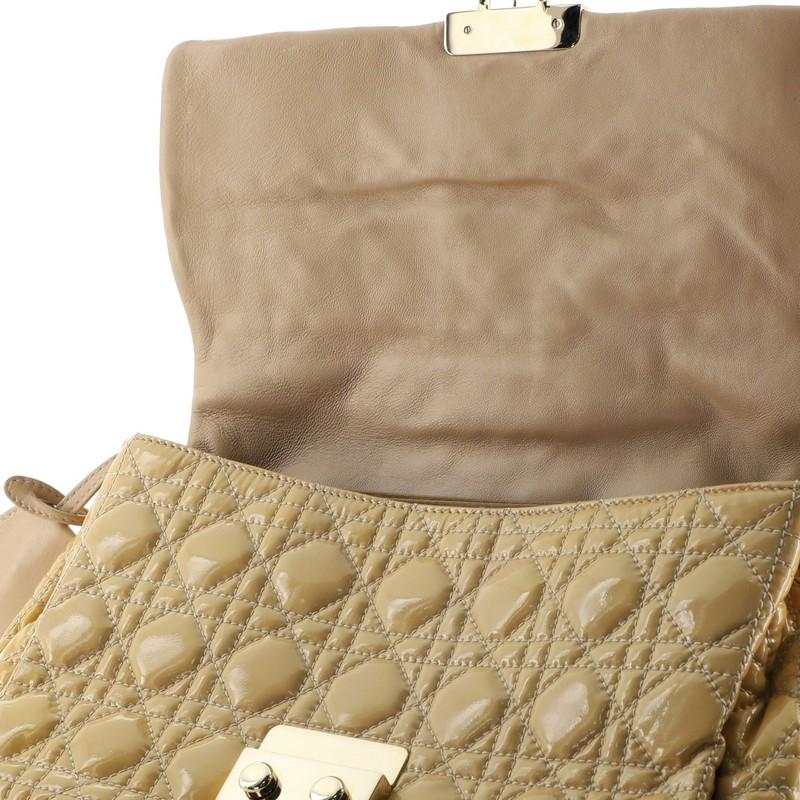 Christian Dior New Lock Flap Bag Cannage Quilt Patent Medium 3