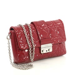 Christian Dior New Lock Pouch Cannage Quilt Patent Mini