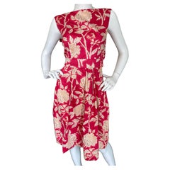 Christian Dior New York 1960's Charming Floral Day Dress  