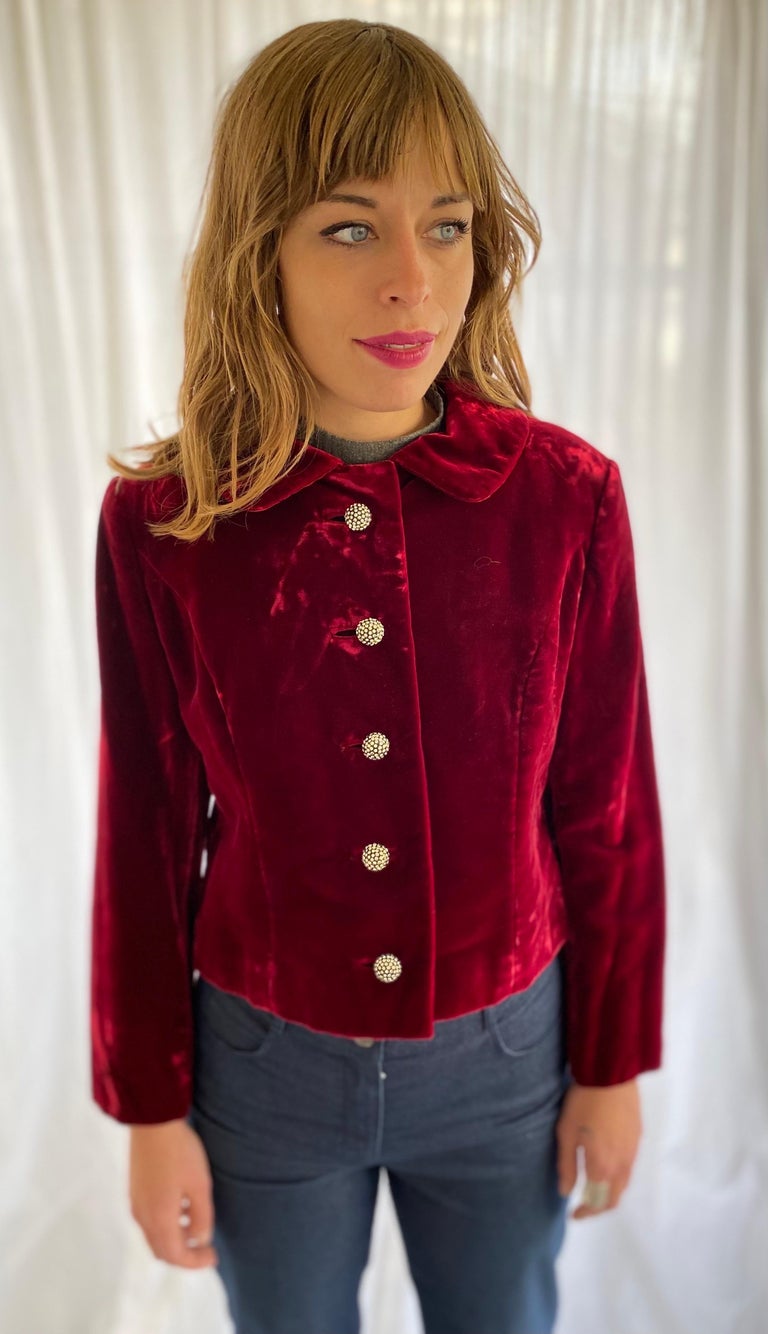 Vintage Christian Dior New York Label Cropped Jacket
