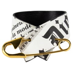 Christian Dior Newspaper Safety Pin Bracelet, F/W 2000