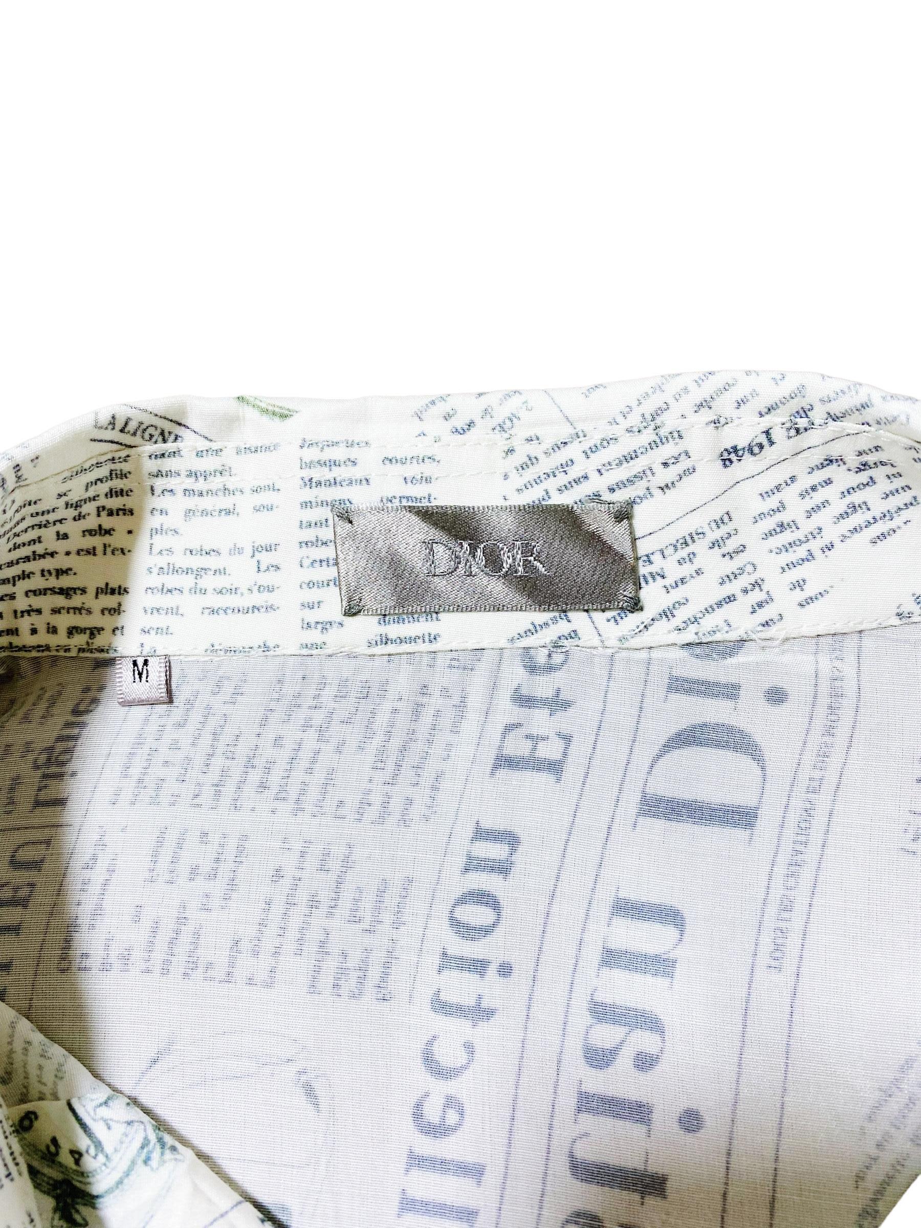 Christian Dior Newspaper Shirt 2