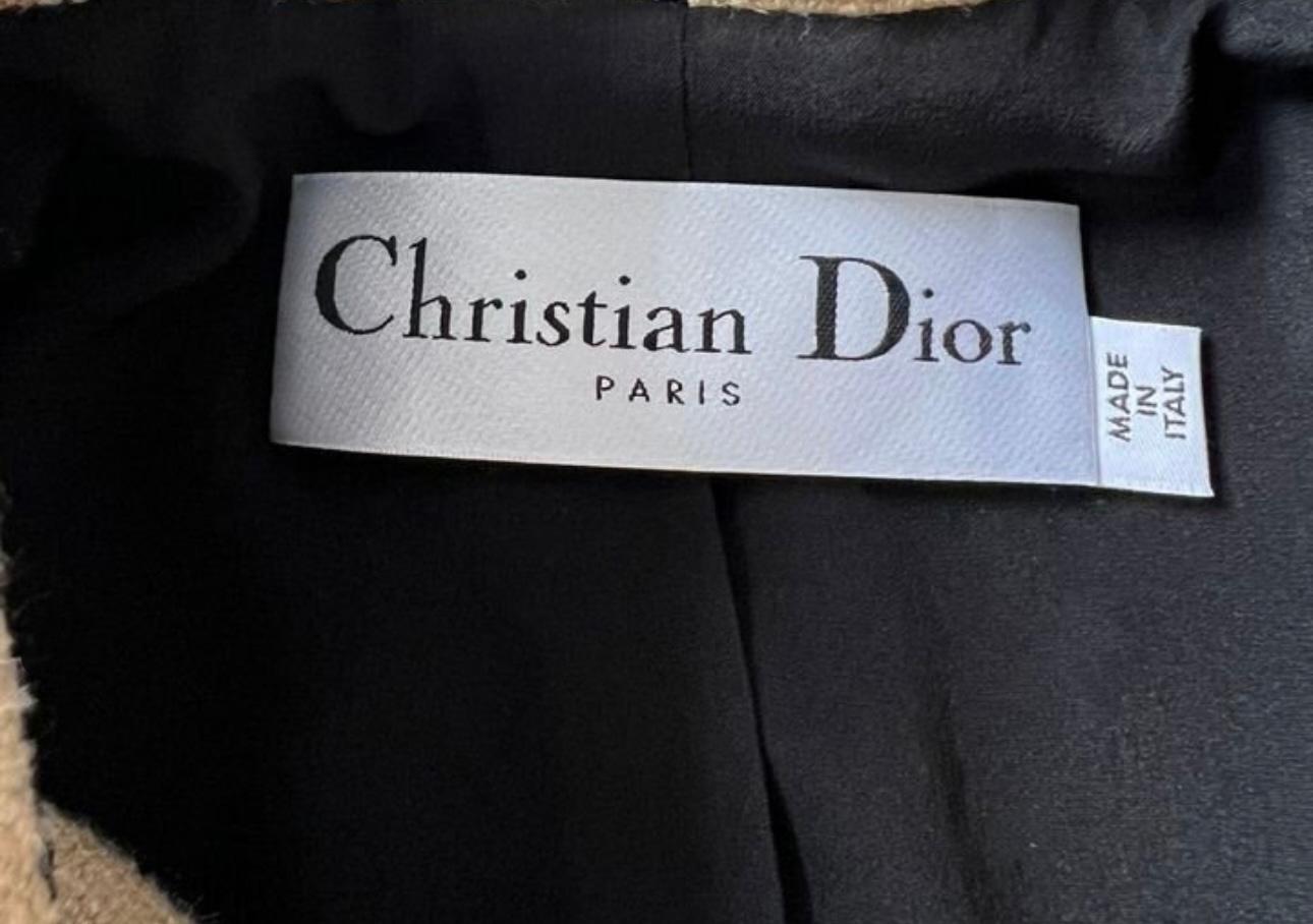 Christian Dior Nude Beige Silk Tweed Jacket 6