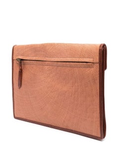 Christian Dior Nude Canvas Envelope Clutch Bag