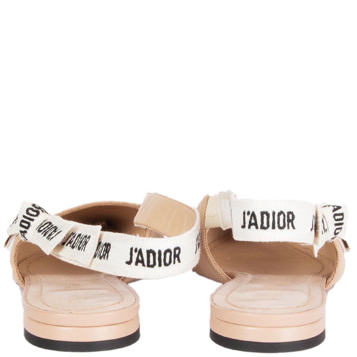 dior flats nude