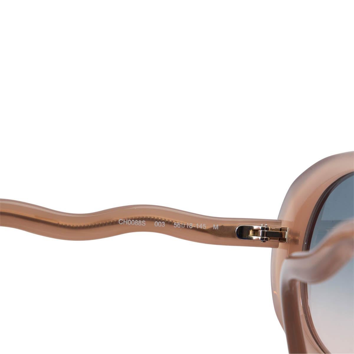 CHLOE lunettes de soleil ovales rose chair CH0088S Pour femmes en vente