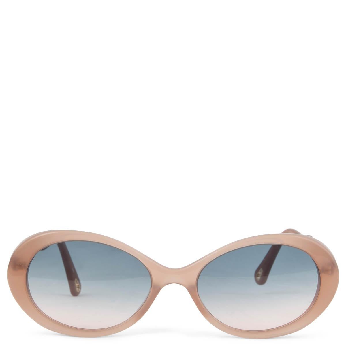 CHLOE lunettes de soleil ovales rose chair CH0088S en vente