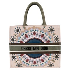 CHRISTIAN DIOR nude suede 2019 KALEIDIORSCOPIC LARGE BOOK TOTE Bag