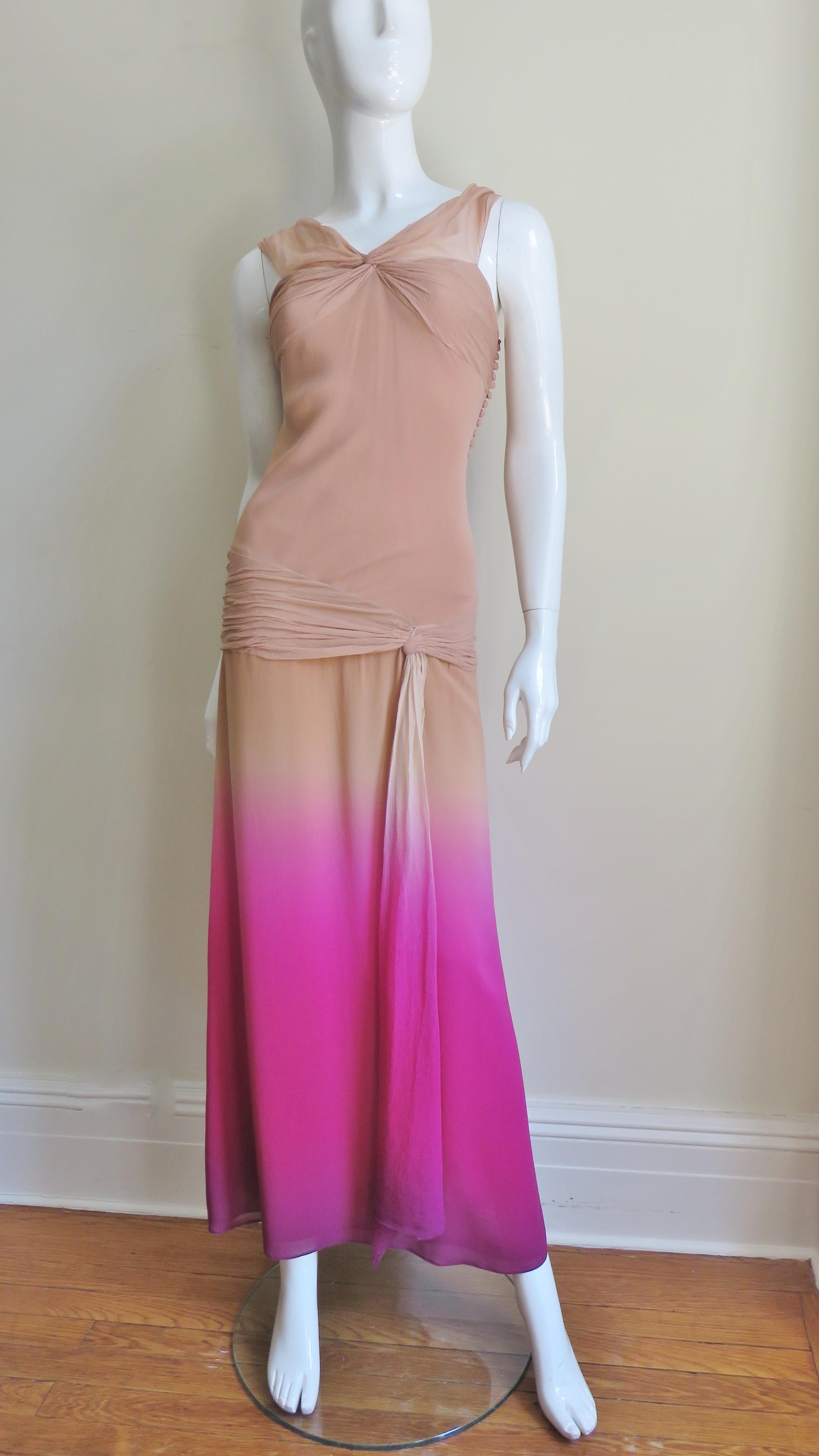 dior pink gown