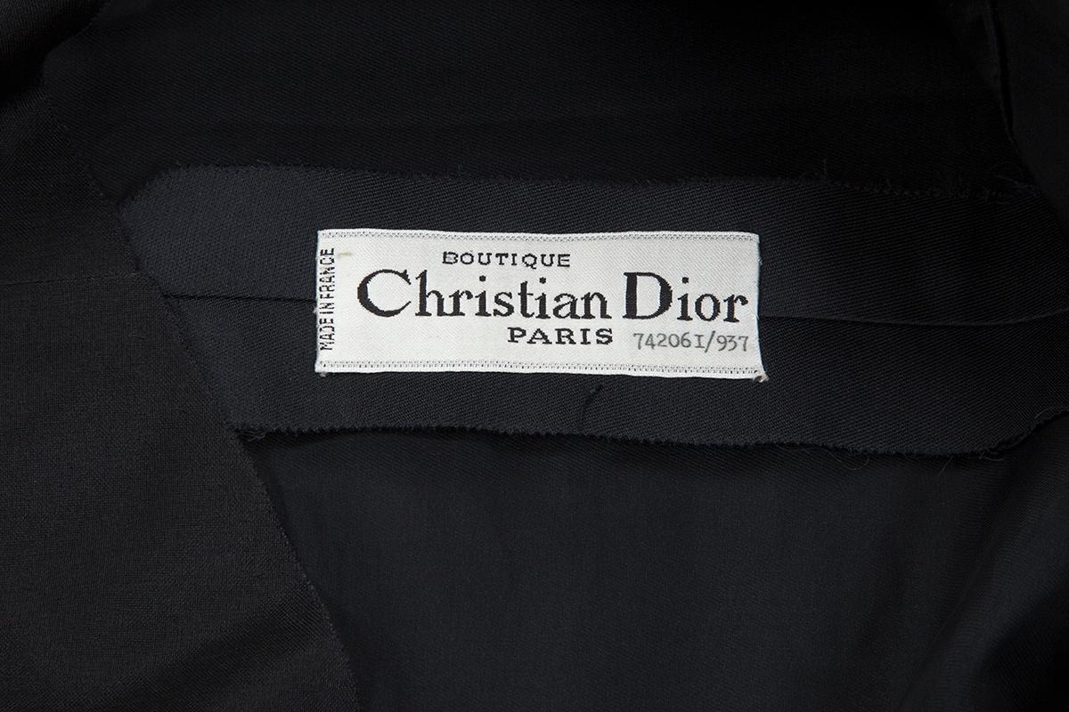 Christian Dior Nummeriertes Demi Couture Kleines Schwarzes Cocktailkleid 6