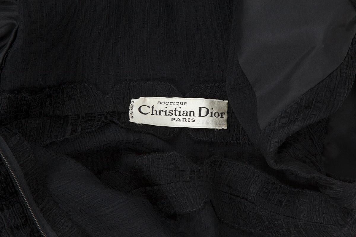 Christian Dior Numbered Demi Couture Little Black Cocktail Dress  For Sale 7