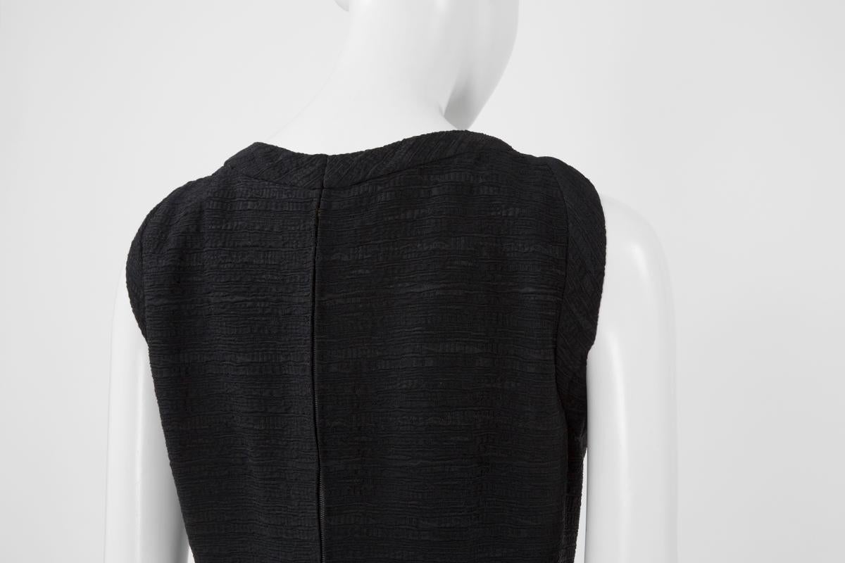 Christian Dior Nummeriertes Demi Couture Kleines schwarzes Cocktailkleid  im Angebot 2