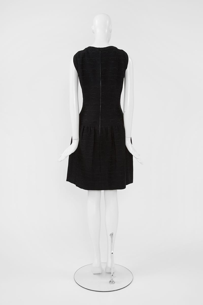 Christian Dior Nummeriertes Demi Couture Kleines schwarzes Cocktailkleid  im Angebot 3