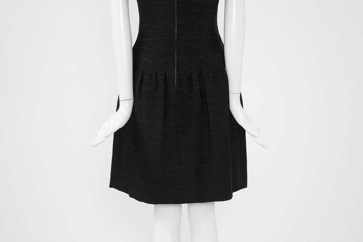 Christian Dior Numbered Demi Couture Little Black Cocktail Dress  For Sale 4