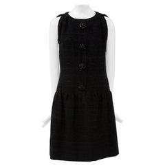 Christian Dior Numbered Demi Couture Little Black Cocktail Dress 
