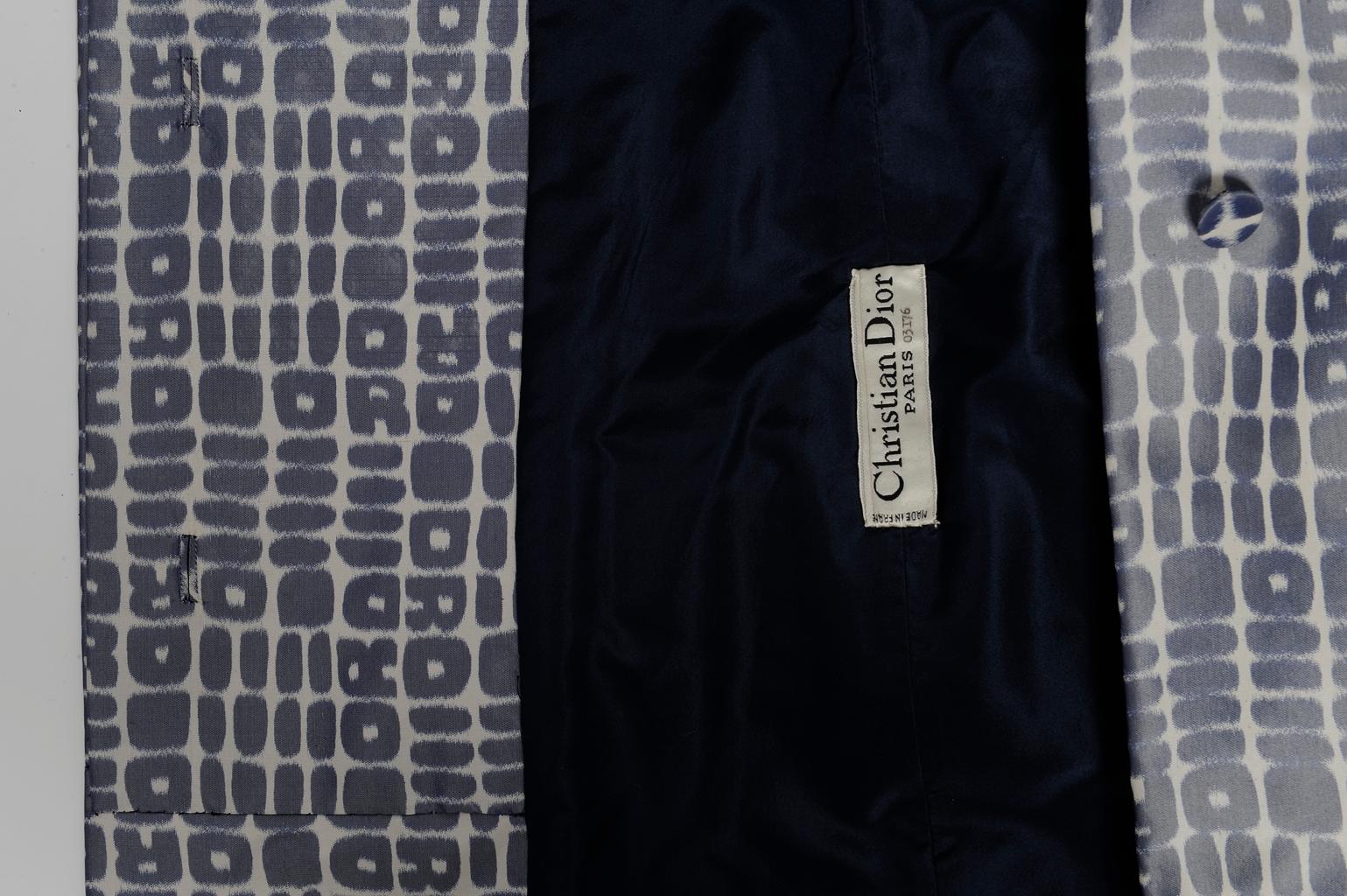 Christian Dior Numbered Demi Couture Single-Breasted Logo Coat 9