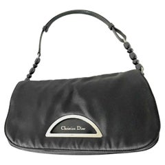 Christian Dior Nylon Malice Baguette Black Clutch