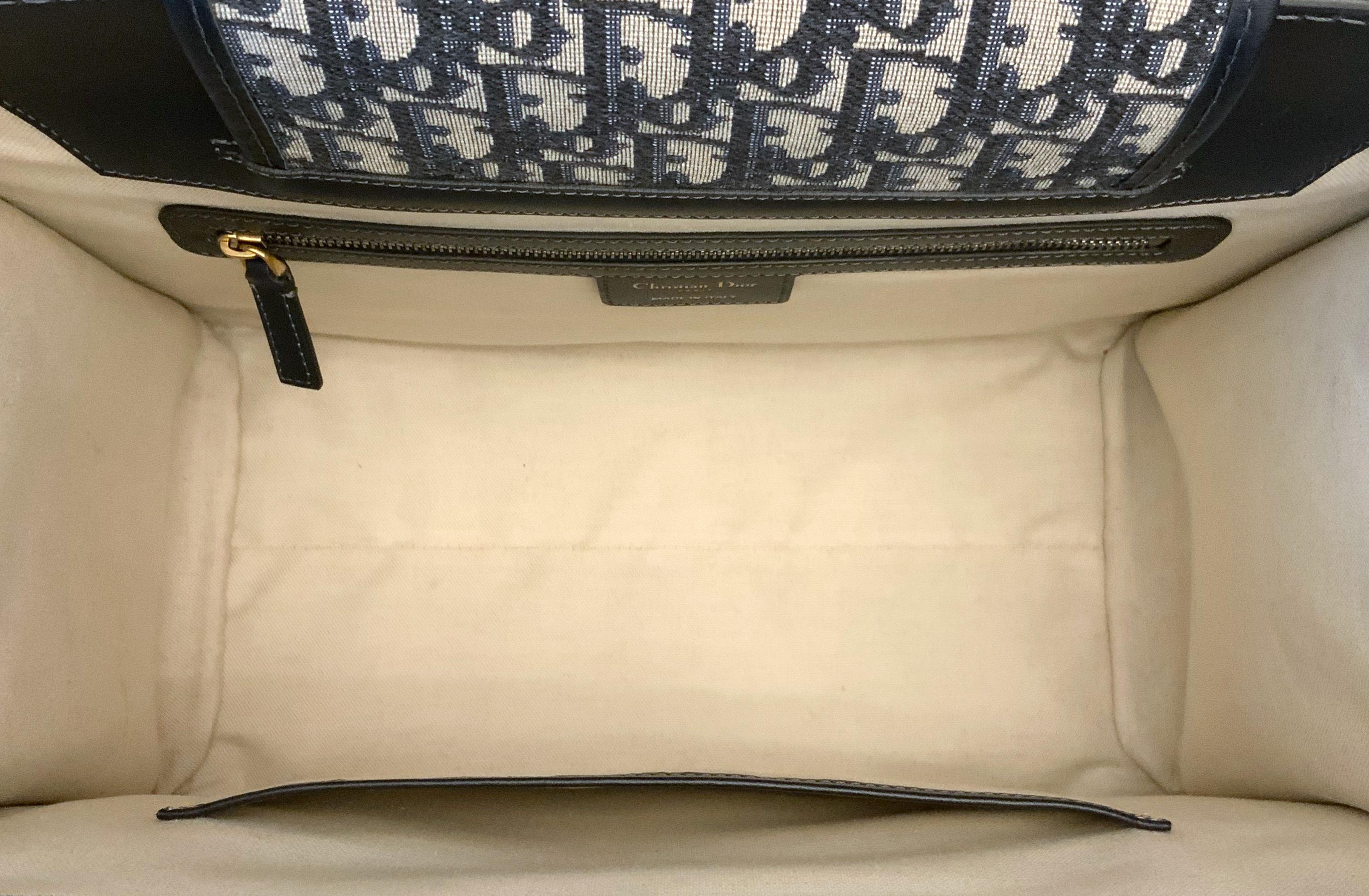 Christian Dior Oblique Blue Tote Bag 2