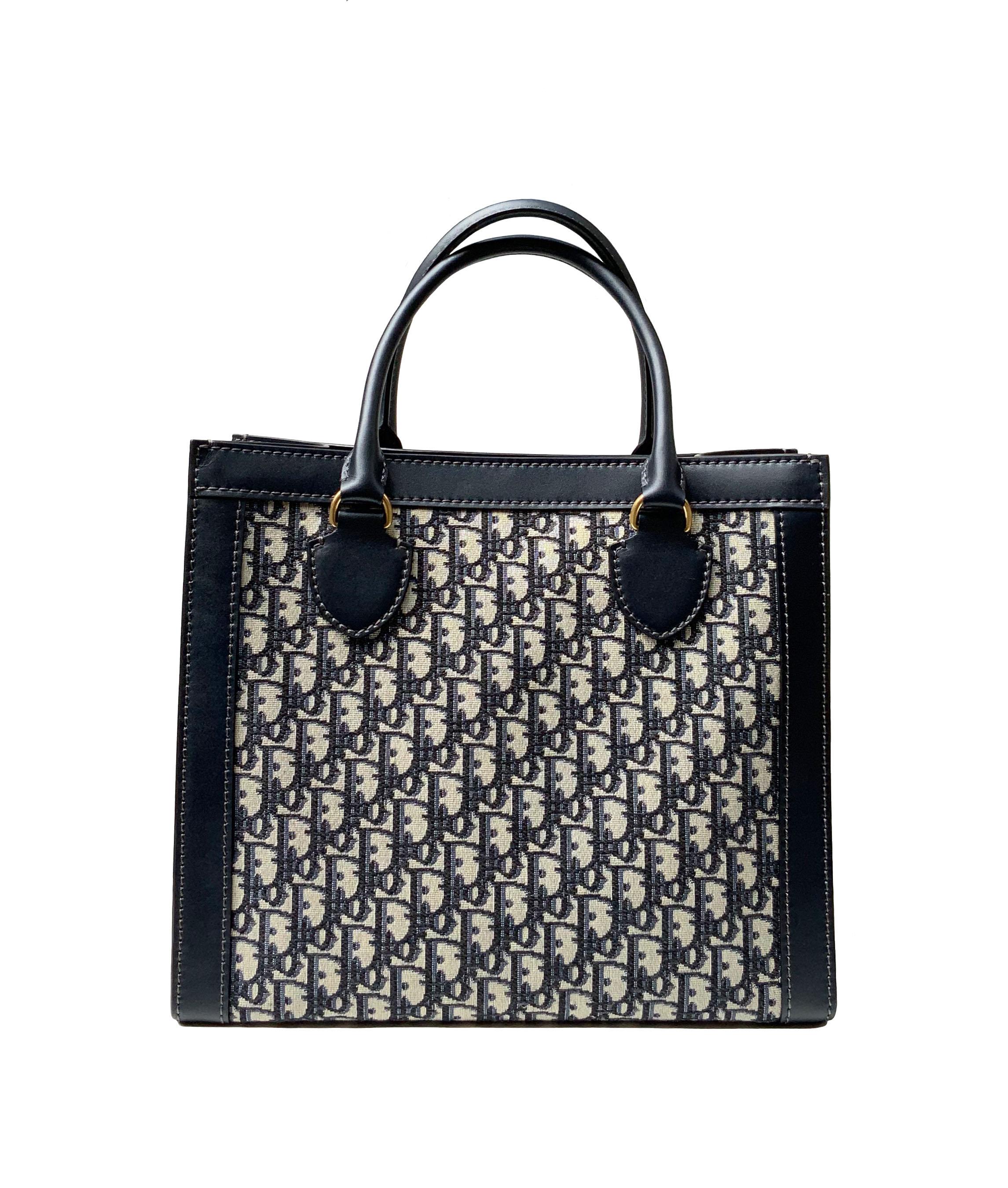 Women's or Men's Christian Dior Oblique Blue Tote Bag