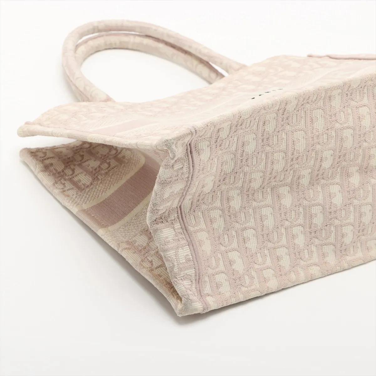 Donna *Christian Dior Oblique Book Tote Medium Canvas Bag rosa in vendita