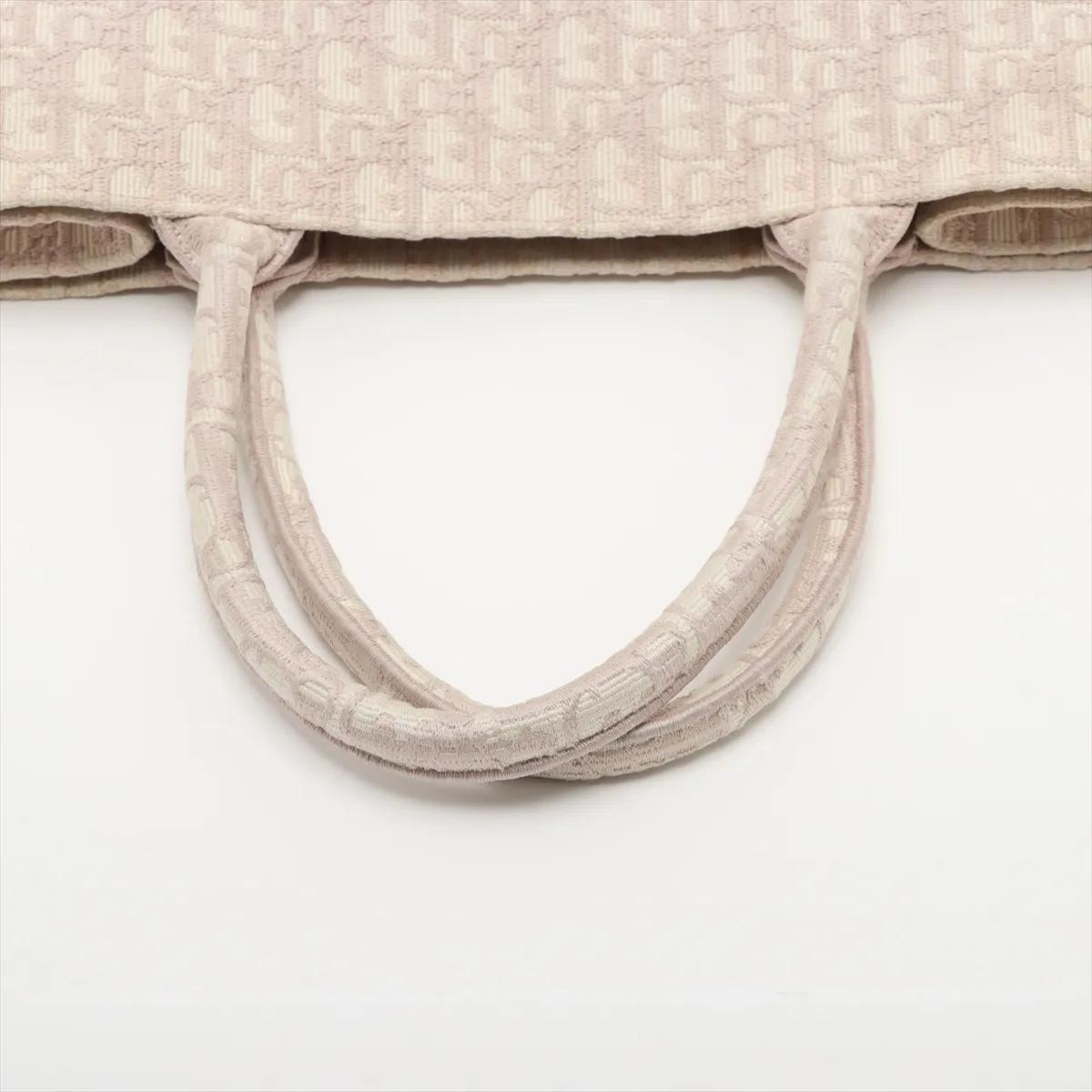*Christian Dior Oblique Book Tote Medium Canvas Bag rosa in vendita 1