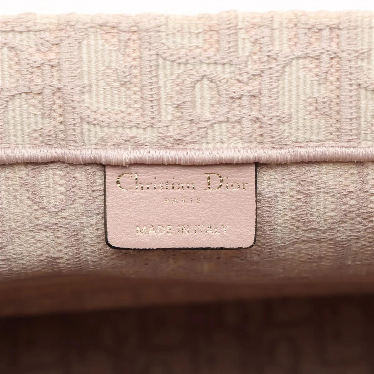*Christian Dior Oblique Book Tote Medium Canvas Bag rosa in vendita 4