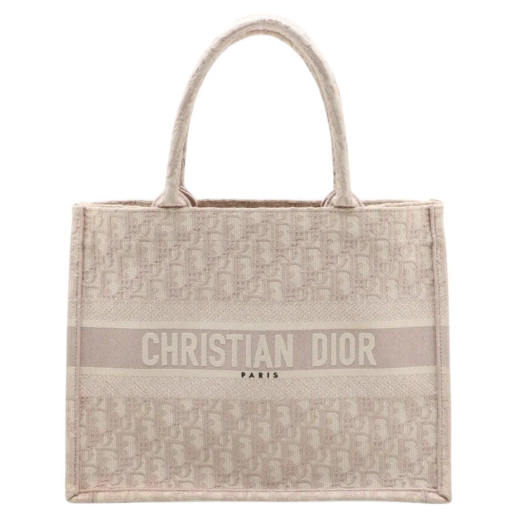 *Christian Dior Oblique Book Tote Medium Canvas Bag rosa