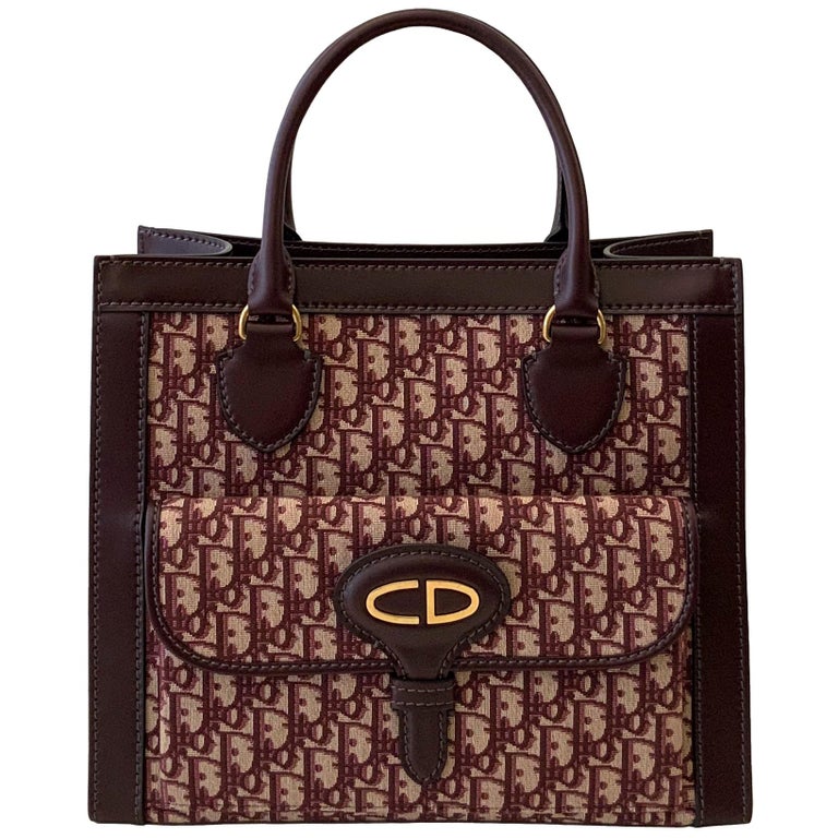 Christian Dior Oblique Burgundy Tote Bag at 1stDibs | dior tote bag ...