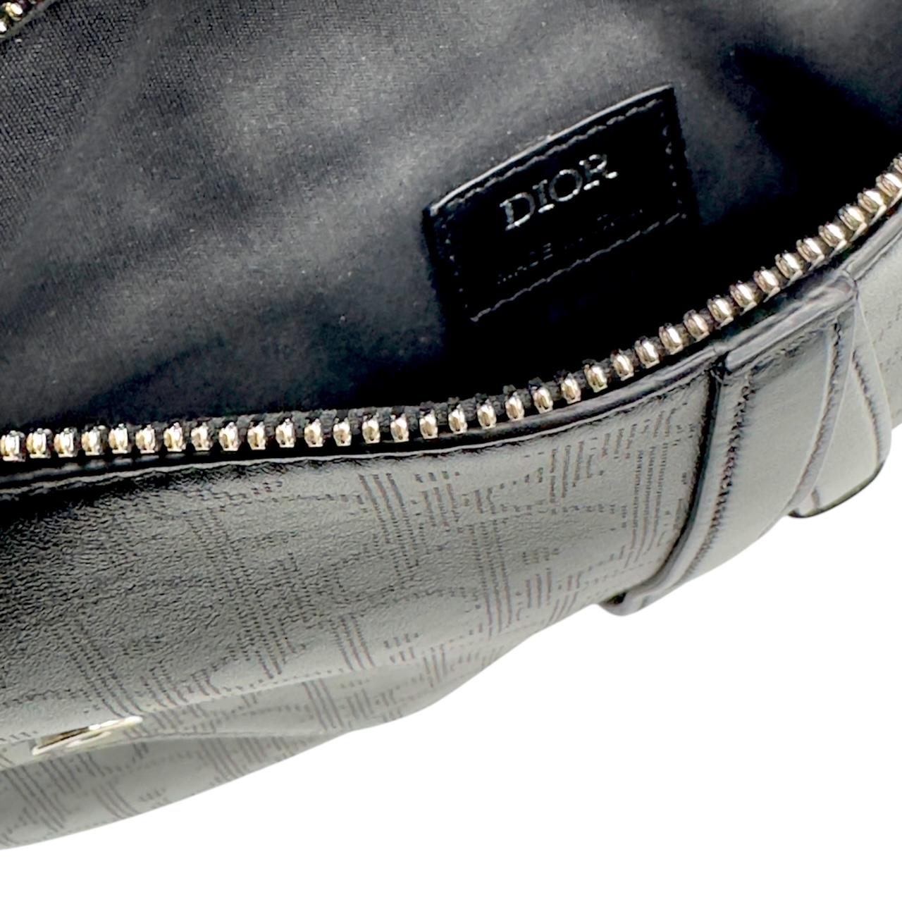 Christian Dior: borsa a tracolla obliqua Jacquard Galaxy nera in vendita 1