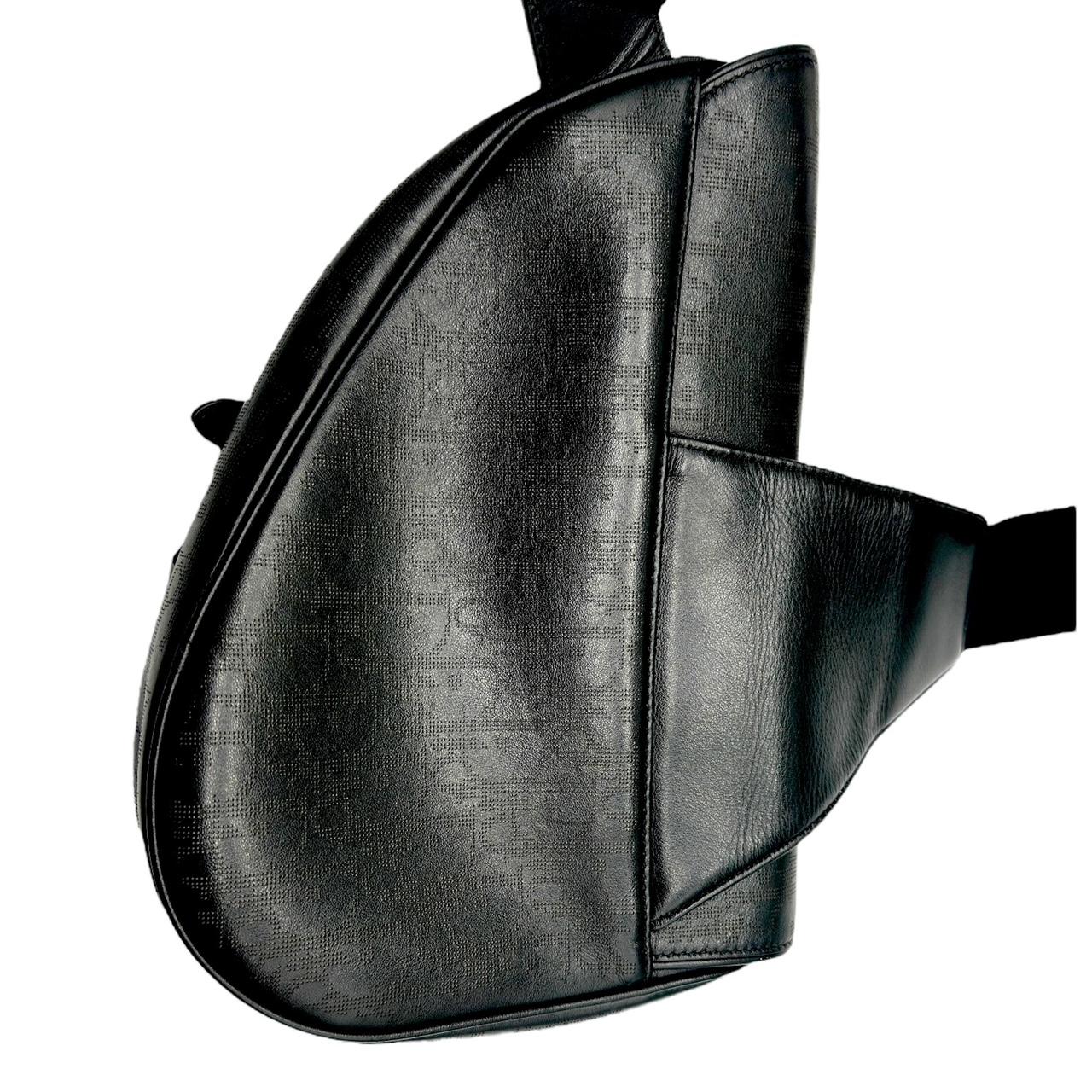 Christian Dior: borsa a tracolla obliqua Jacquard Galaxy nera in vendita 3
