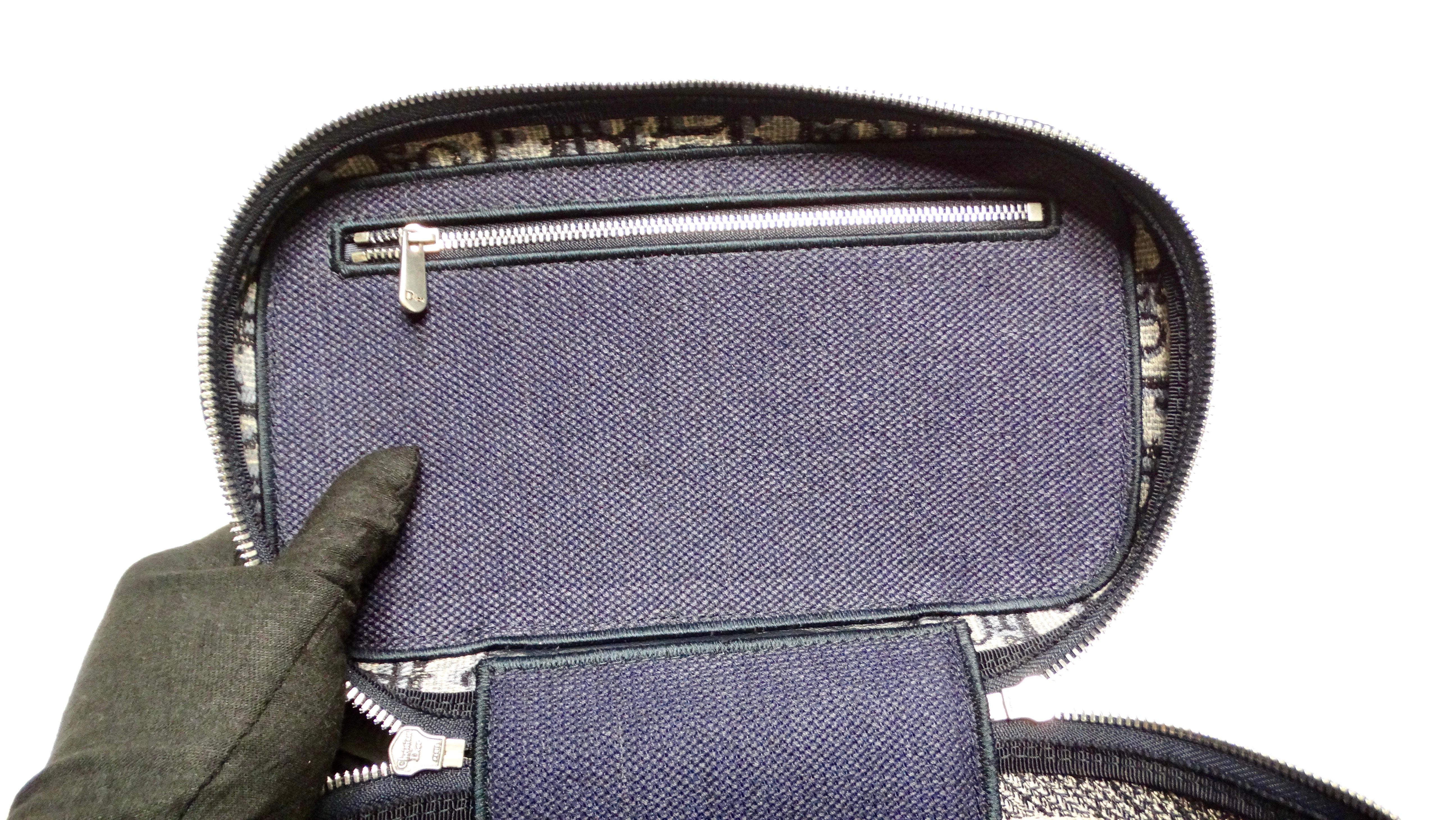 Christian Dior Oblique Monogram Canvas Travel Vanity Case For Sale 7