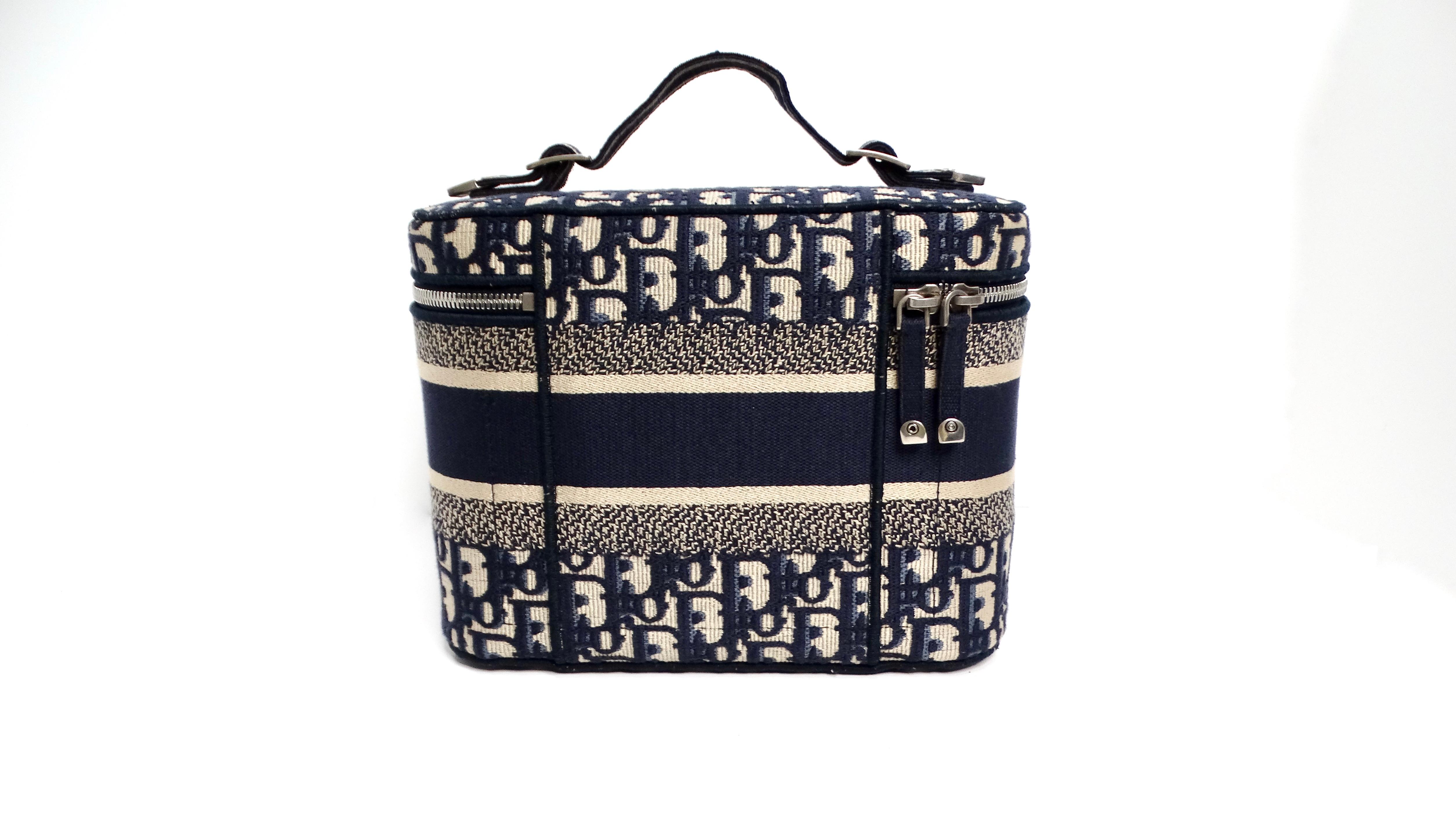 Christian Dior Oblique Monogram Canvas Travel Vanity Case For Sale 1