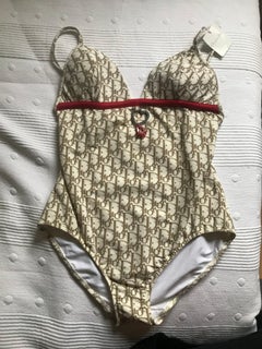 CHRISTIAN DIOR. Schräges Monogramm Dior SWIMSUIT Neu