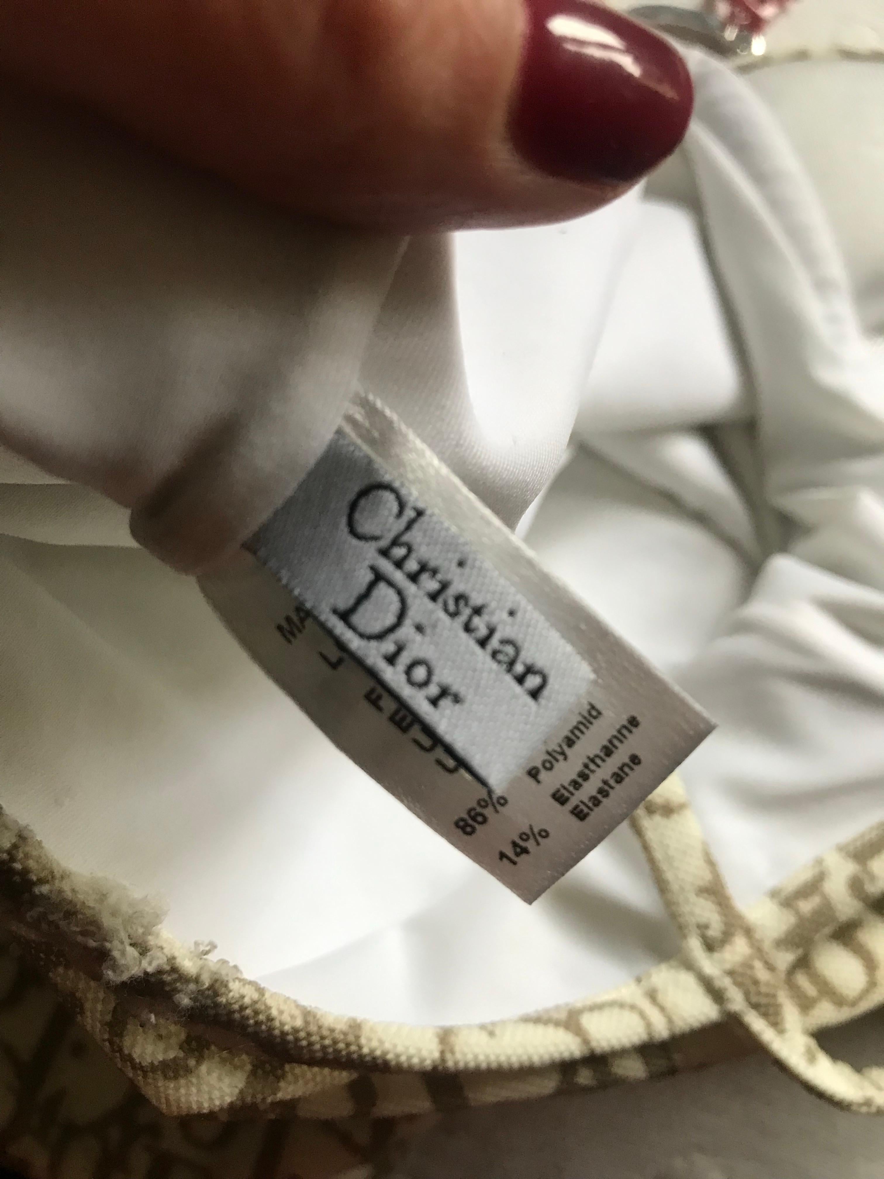 CHRISTIAN DIOR. Monogramme oblique Dior SWIMSUIT New Pour femmes en vente