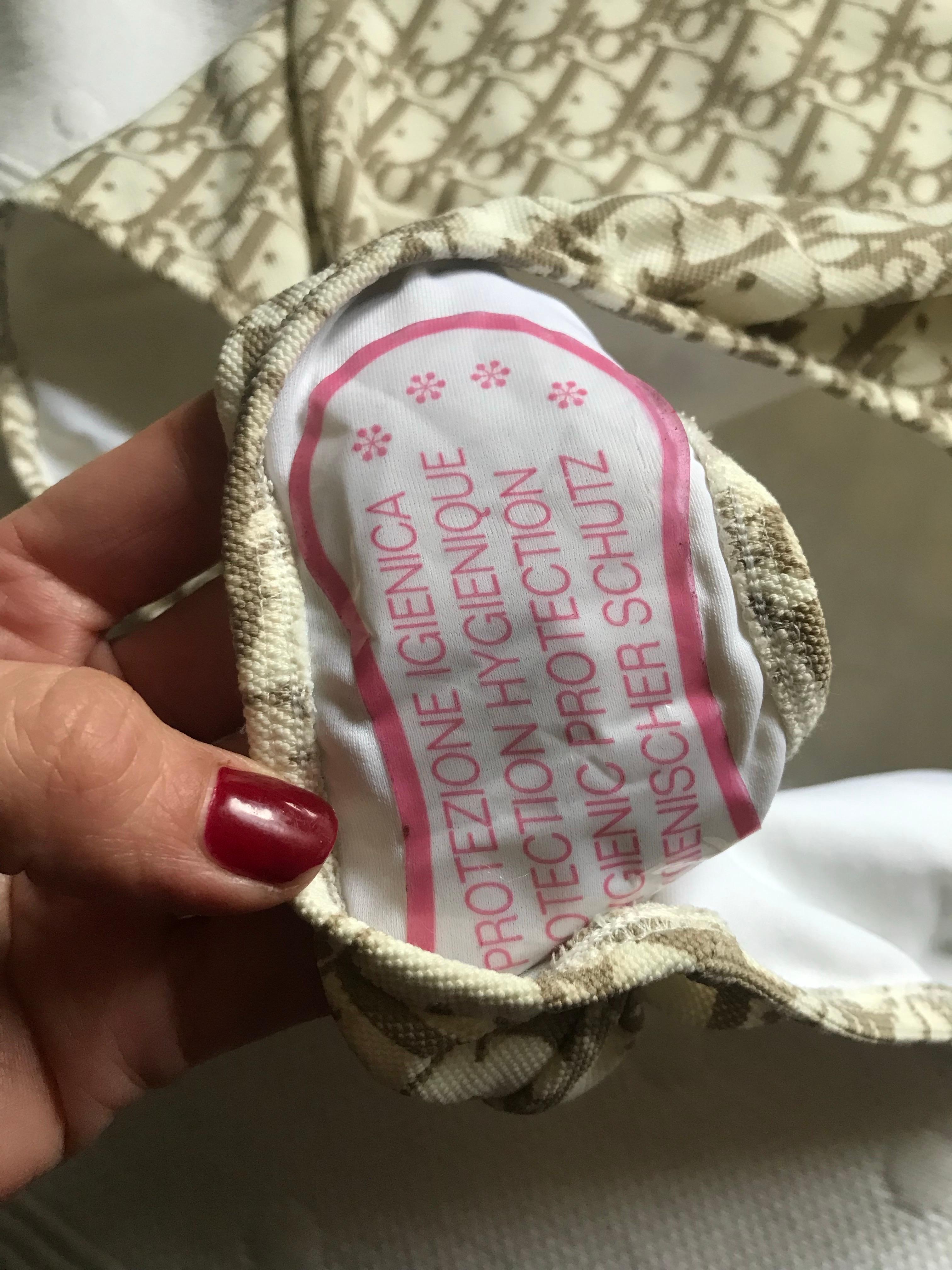 CHRISTIAN DIOR. Monogramme oblique Dior SWIMSUIT New en vente 1