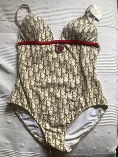 CHRISTIAN DIOR. Monogramme oblique Dior SWIMSUIT New