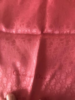 CHRISTIAN DIOR Foulard monogramme oblique logo Dior en soie