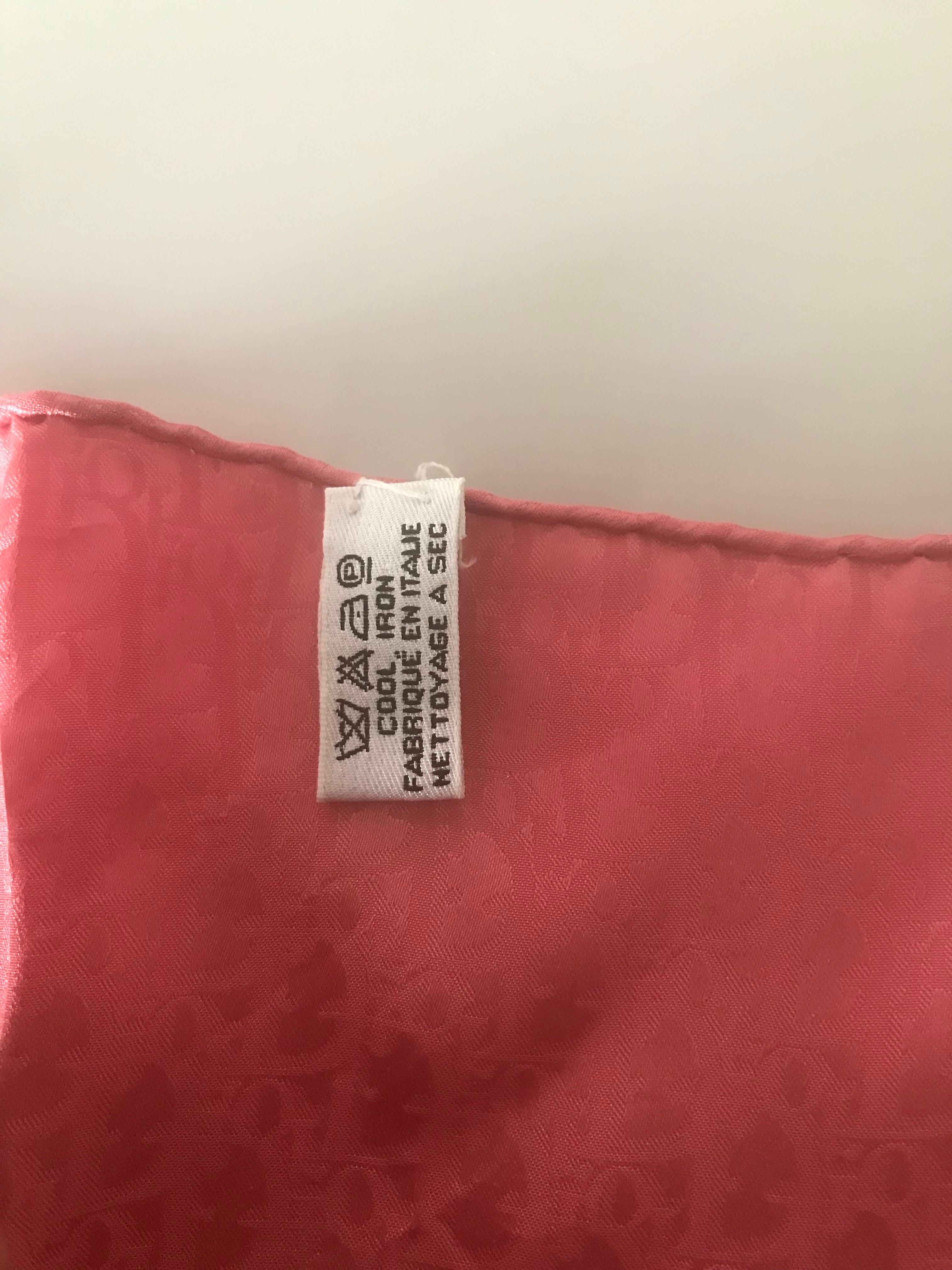 De las mujeres CHRISTIAN DIOR Oblique monogram scarf Dior logo in silk en venta