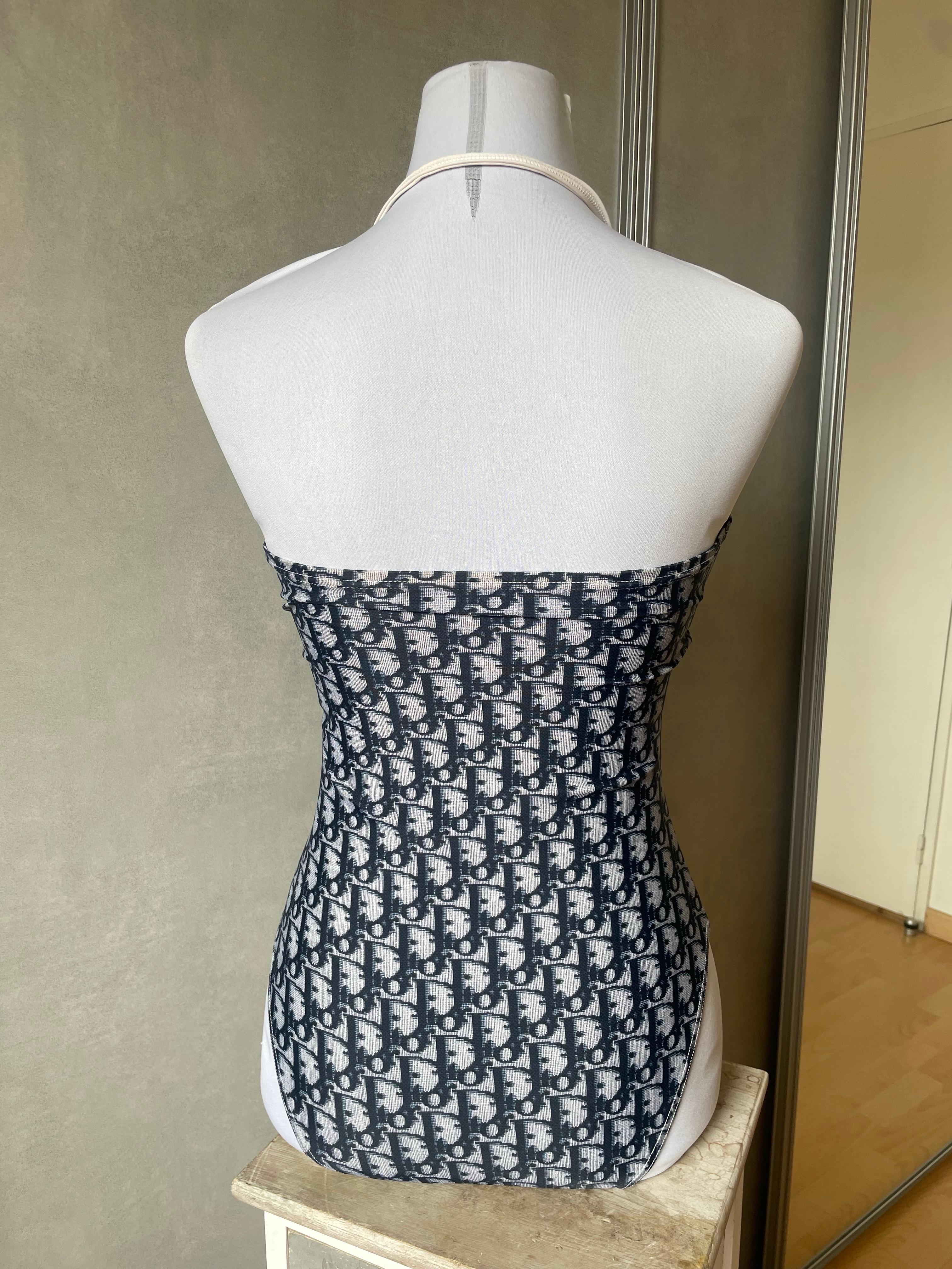 Christian Dior Costume da bagno con monogramma obliquo in vendita 1