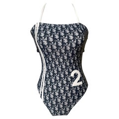 CHRISTIAN DIOR Oblique monogram swimsuit